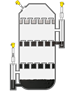 Mesure de niveau et de pression dans la distillation de produits de base 