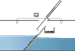 Differential water level measurement for control of screen raking