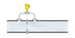 Flow measurement in the steam pipeline