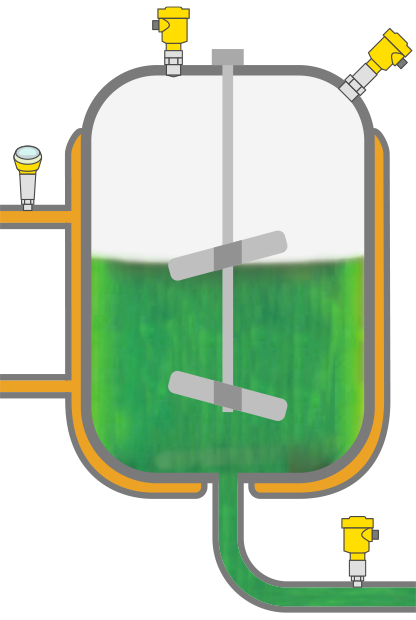 Level and pressure measurement in the production of enzymes, proteins and antibodies