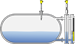 Level measurement and point level detection in condensate storage tanks