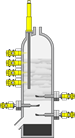 Density measurement in the hydrocracker