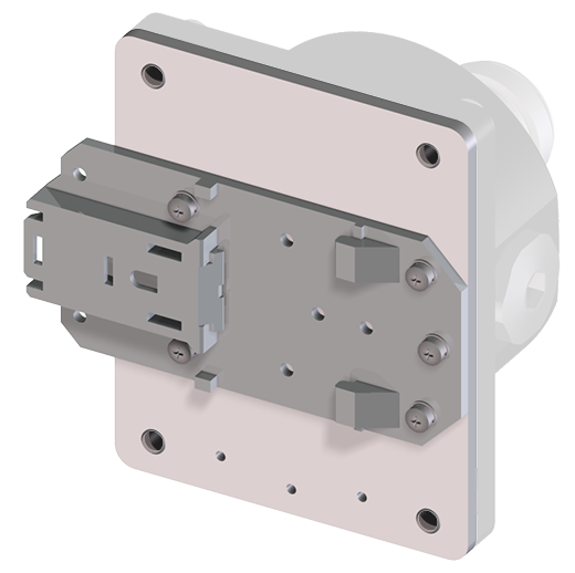 DIN-railadapter voor externe behuizing